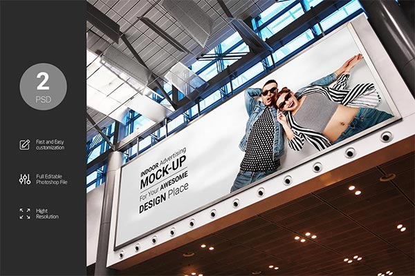 18+ Indoor Advertising Mockups | Free & Premium Photoshop Indoor Advertising Mockup Downloads